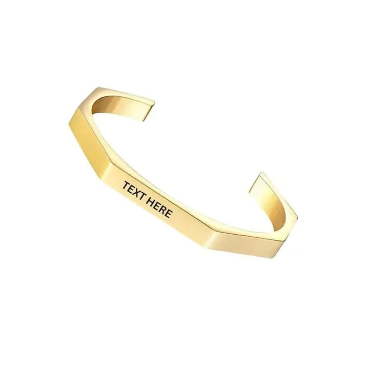 Customize Hexagon Karha for Men & Women Custom Engraved